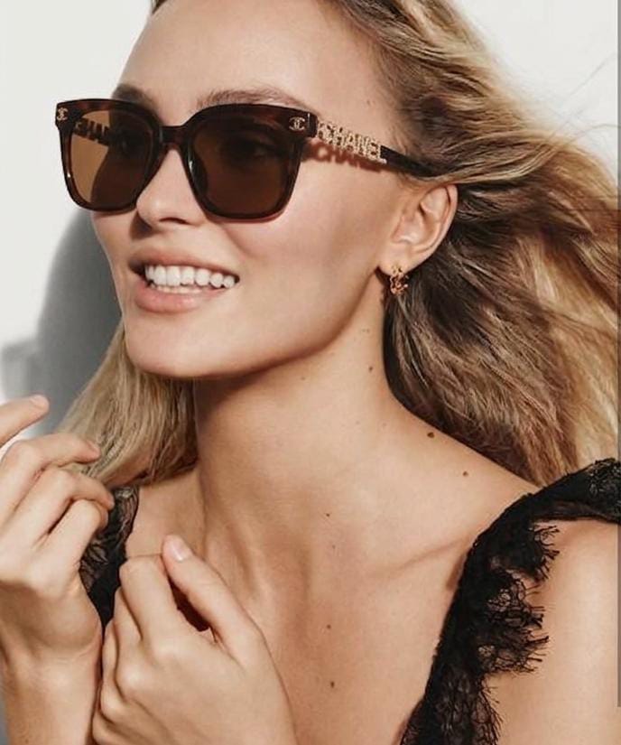 Chanel Women Classic Square  Brown Sunglasses