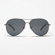 Chanel Women Pilot Titanium & Calfskin Brown Sunglasses