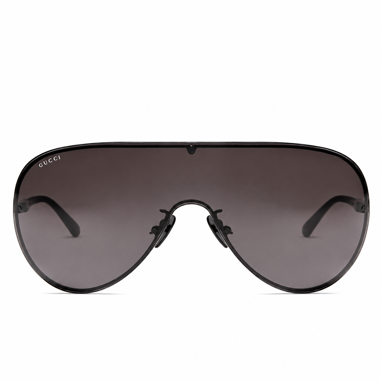 Gucci Unisex Mask Frame Smoke Gray Sunglasses