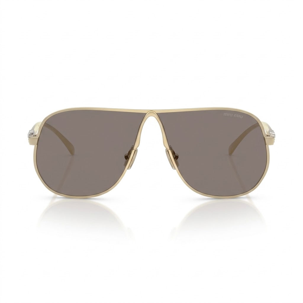 Miu Miu Women MU A56S Pilot Gold / Dark Grey Sunglasses