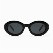Saint Laurent Women SL M136 Oval Black Sunglasses
