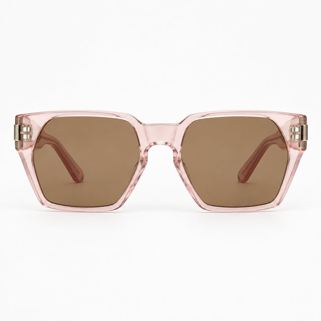 Saint Laurent Men SL 894 Square Transparent Pink Sunglasses