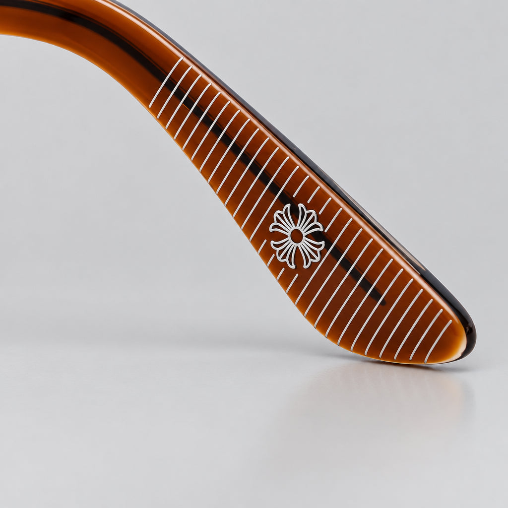Chrome Hearts Vagillionaire II Square-Frame Black & Brown Glasses