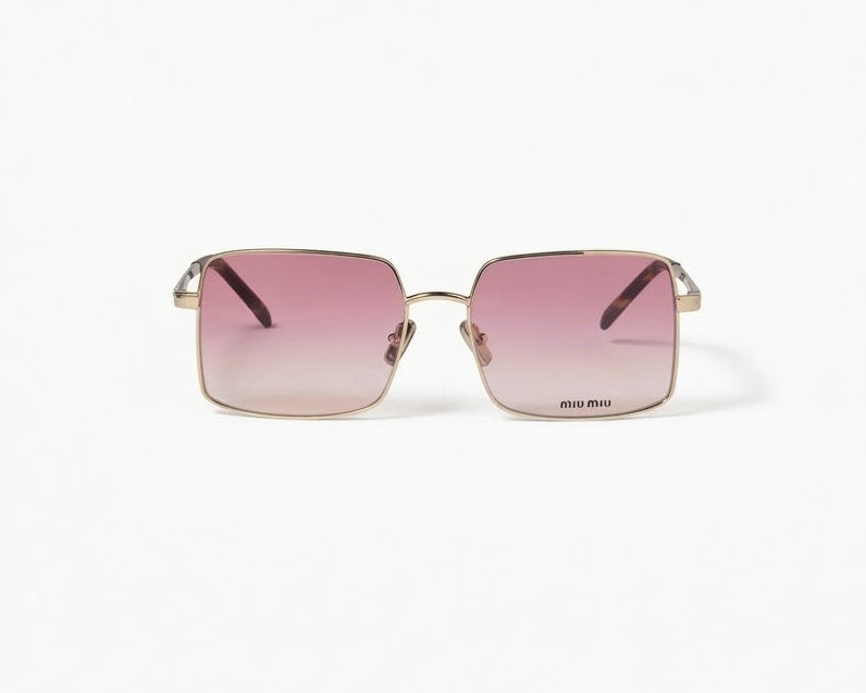 Miu Miu Runway SMUC53 Women Pale Gold / Peony Bio Gradient Sunglasses