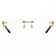 Cartier Panthère de Rimless women Rectangular Gold Finish Temple Optical Glasses