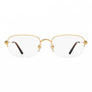 Cartier Unisex Semi-Rimless Square Optical Frames Eyeglasses