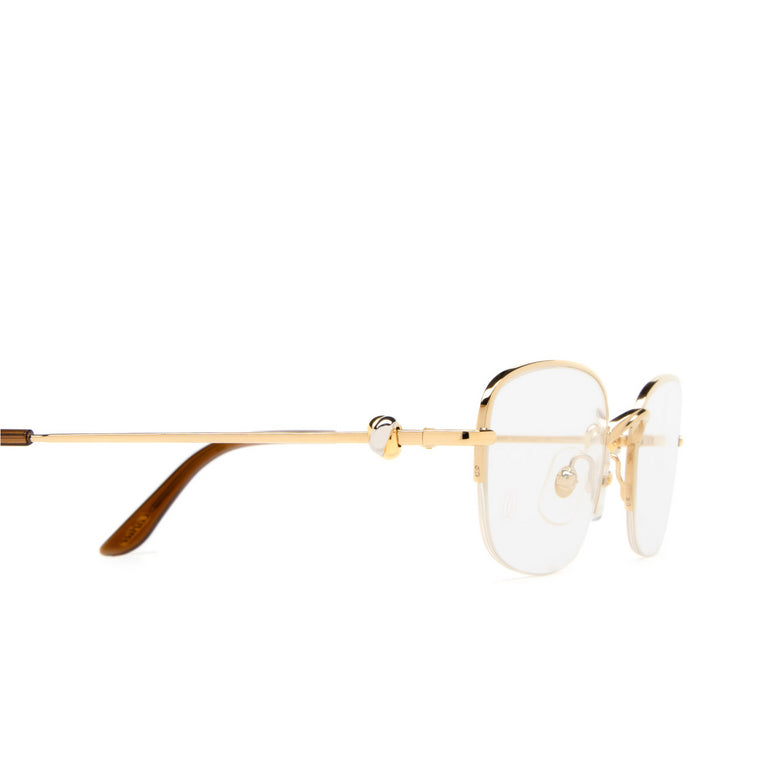 Cartier Unisex Semi-Rimless Square Optical Frames Eyeglasses