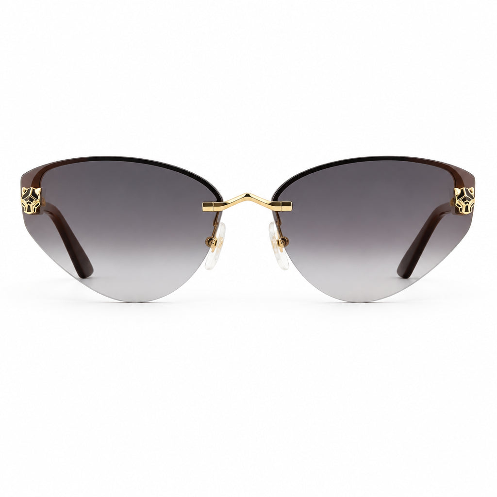 Cartier Panthère de C Women Cat-Eye Grey Gradient Sunglasses
