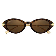 Cartier Panthère de Cat-Eye Women Havana Brown Sunglasses