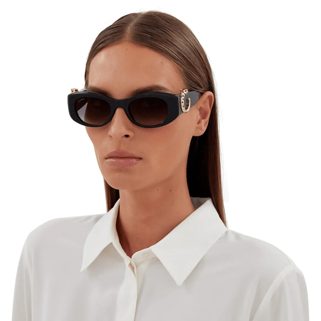 Cartier Panthère de C Women Black Sunglasses