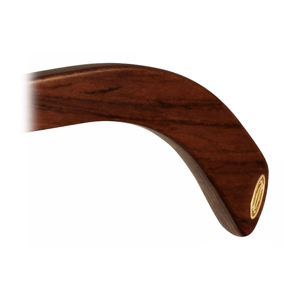 Cartier Première De Cartier Men Square Wood Temples Olive Green Sunglasses