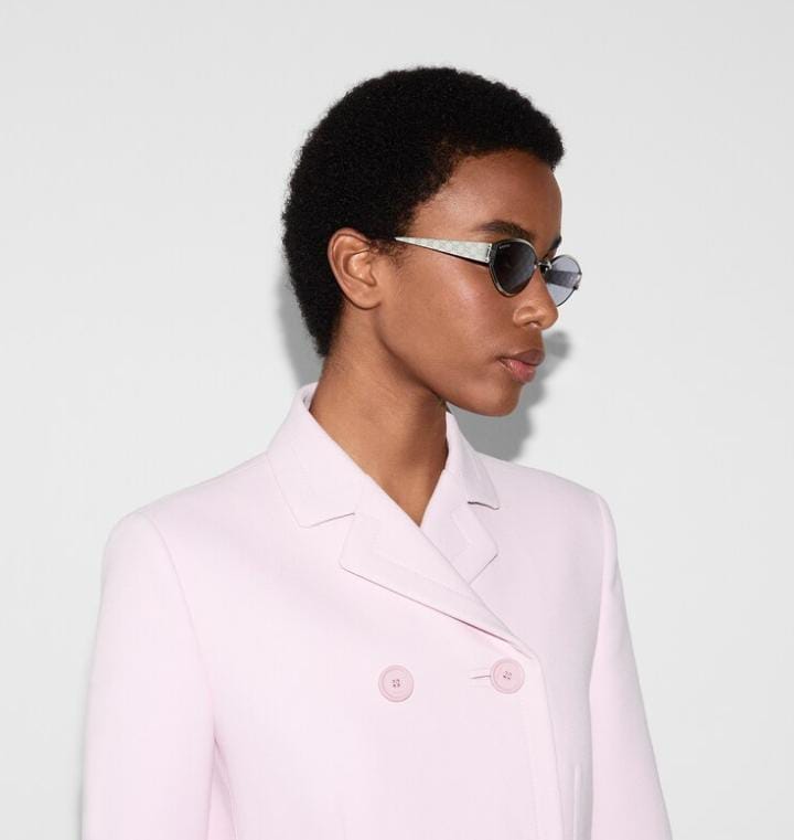 Gucci Women Geometrical Frame Grey Sunglasses