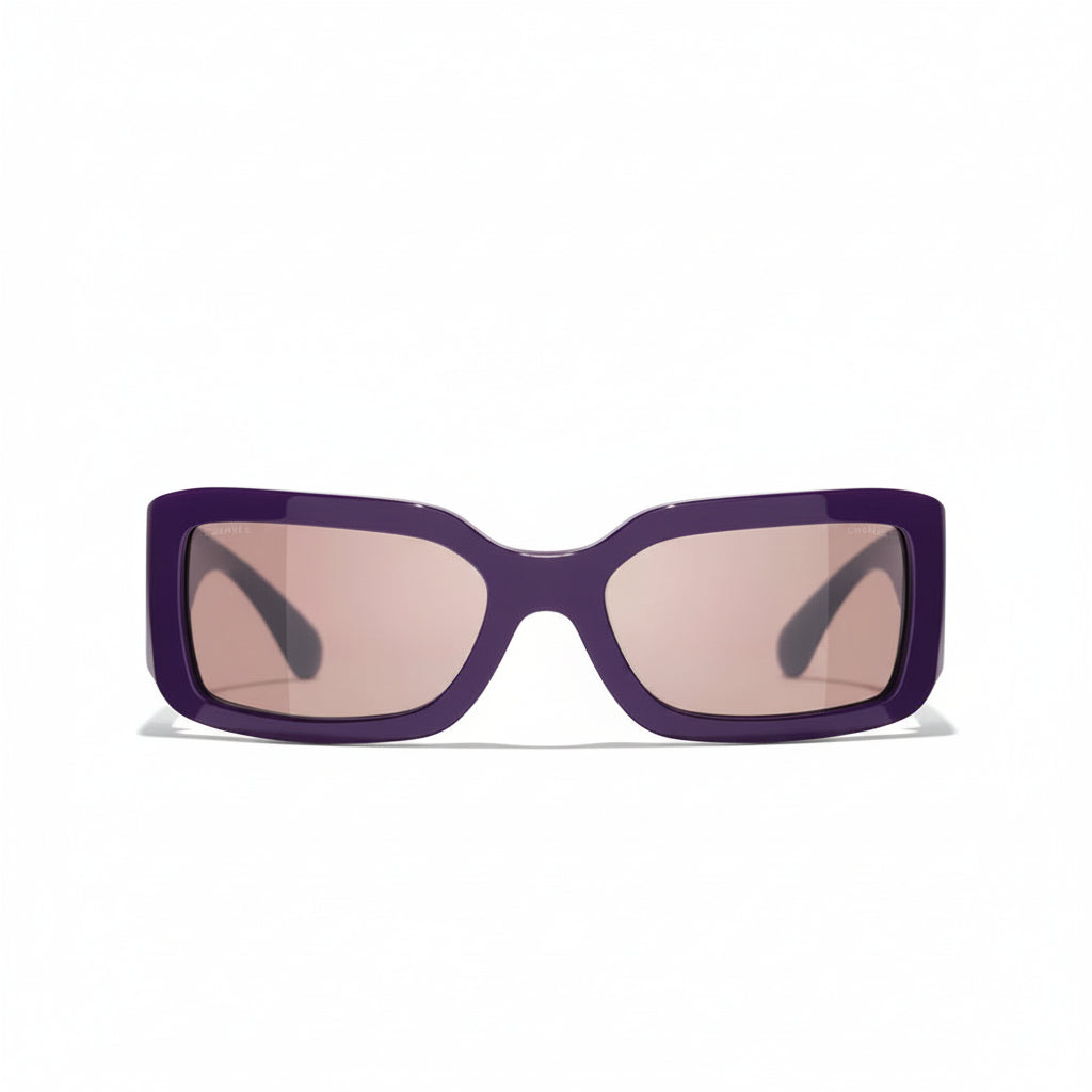Chanel Women Rectangle Purple Sunglasses CH5526