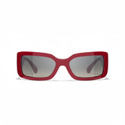 CHANEL Women Rectangle Red Sunglasses CH5526
