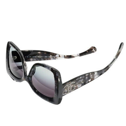 Chanel Women Square Tortoise Grey Gradient Sunglasses