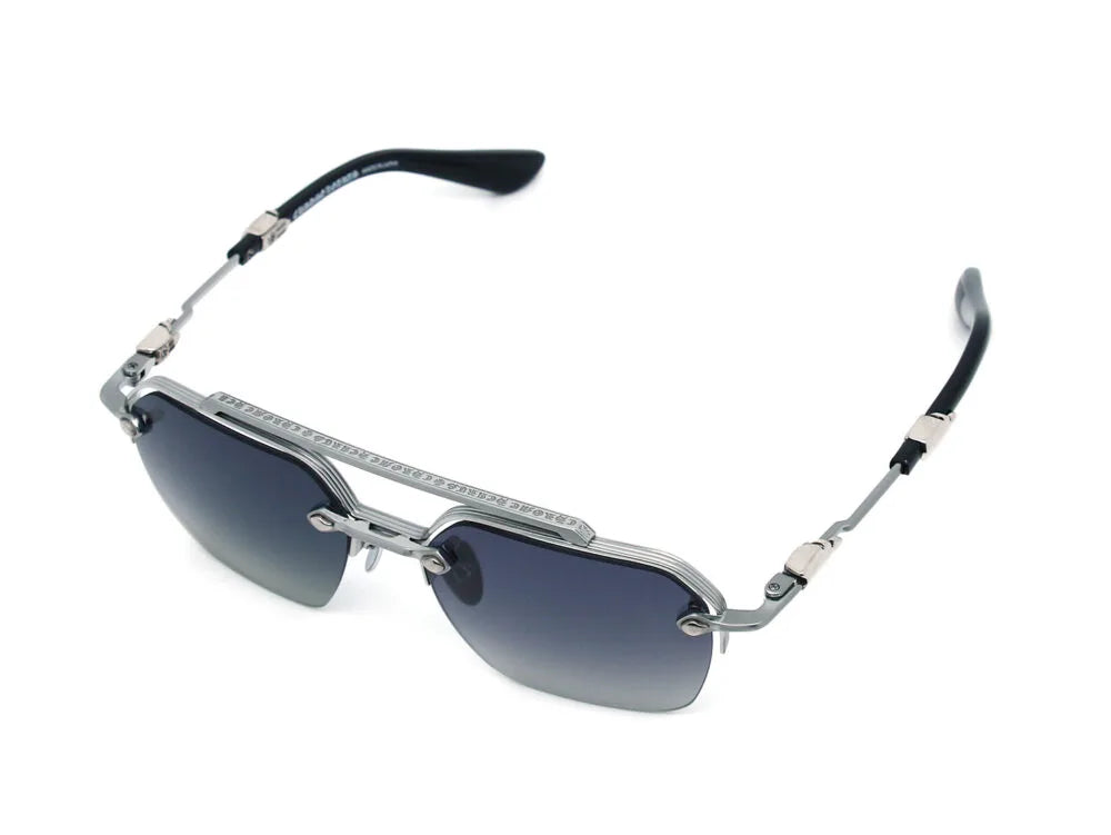 Chrome Hearts Bidi Esem 3091 Silver Frame / Grey Gradient Sunglasses
