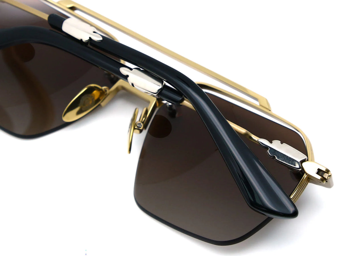 Chrome Hearts Bidi Esem 3090 Unisex Gold Frame / Brown Gradient Sunglasses