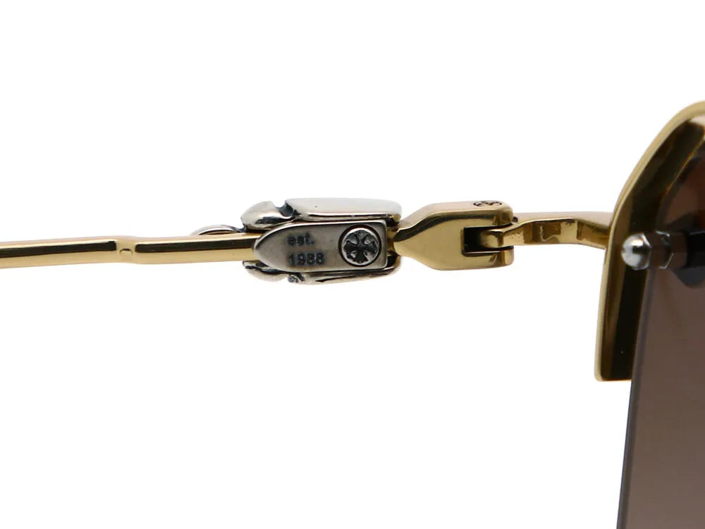 Chrome Hearts Bidi Esem 3090 Unisex Gold Frame / Brown Gradient Sunglasses