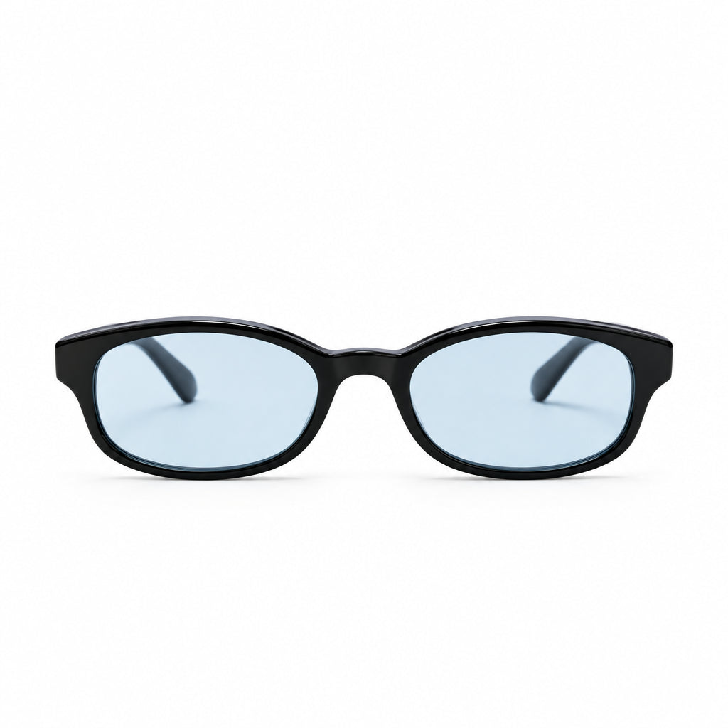 Chrome Hearts Unisex Low Rider Black & Light Blue Gothic Sunglasses