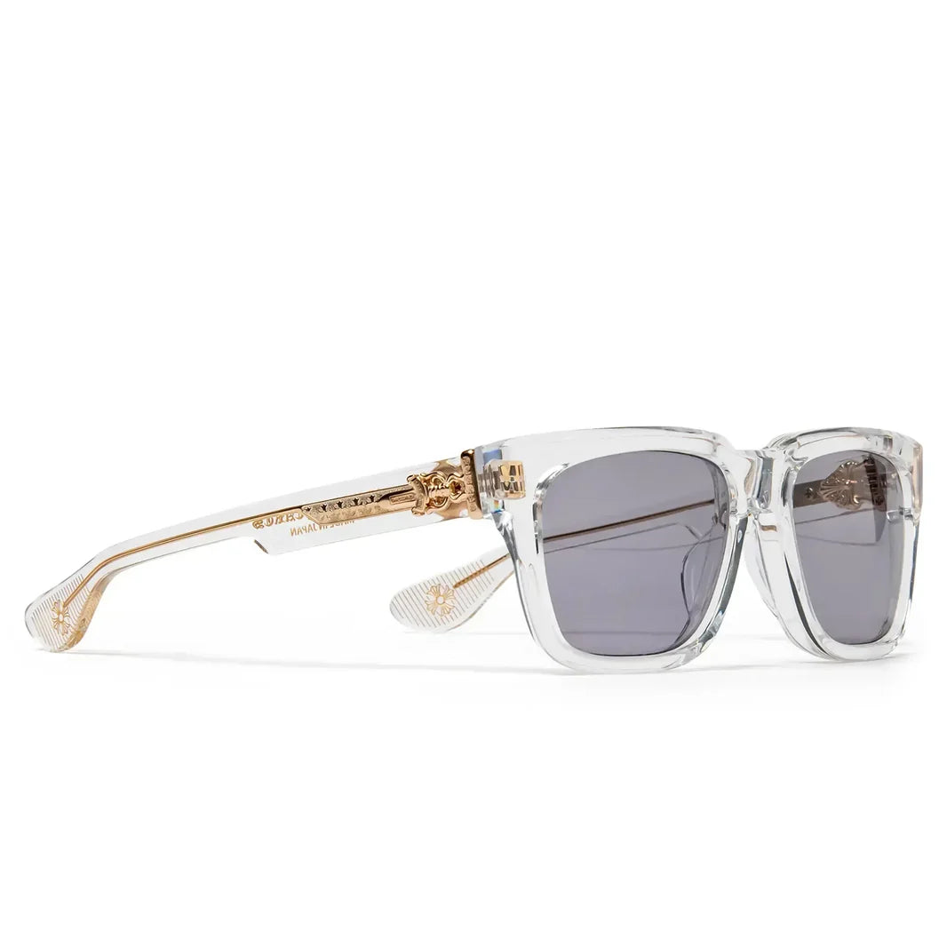 Chrome Hearts Box Officer Crystal Frame Grey Sunglasses