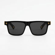 Chrome Hearts Unisex Box Lunch-A 1854 Black & Gold Gothic Sunglasses