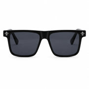 Chrome Hearts Unisex Box Lunch-A 1855 Black & Silver Gothic Sunglasses