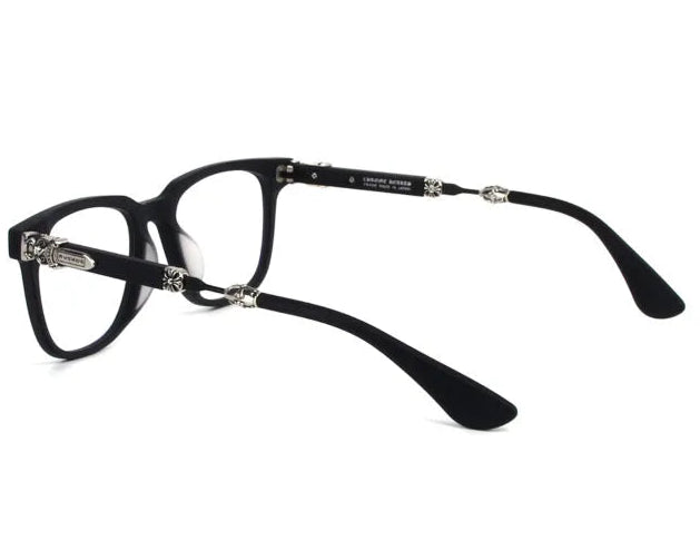 Chrome Hearts Call Melice 1141 Unisex Matte Black Square Rectangular Optical Glasses