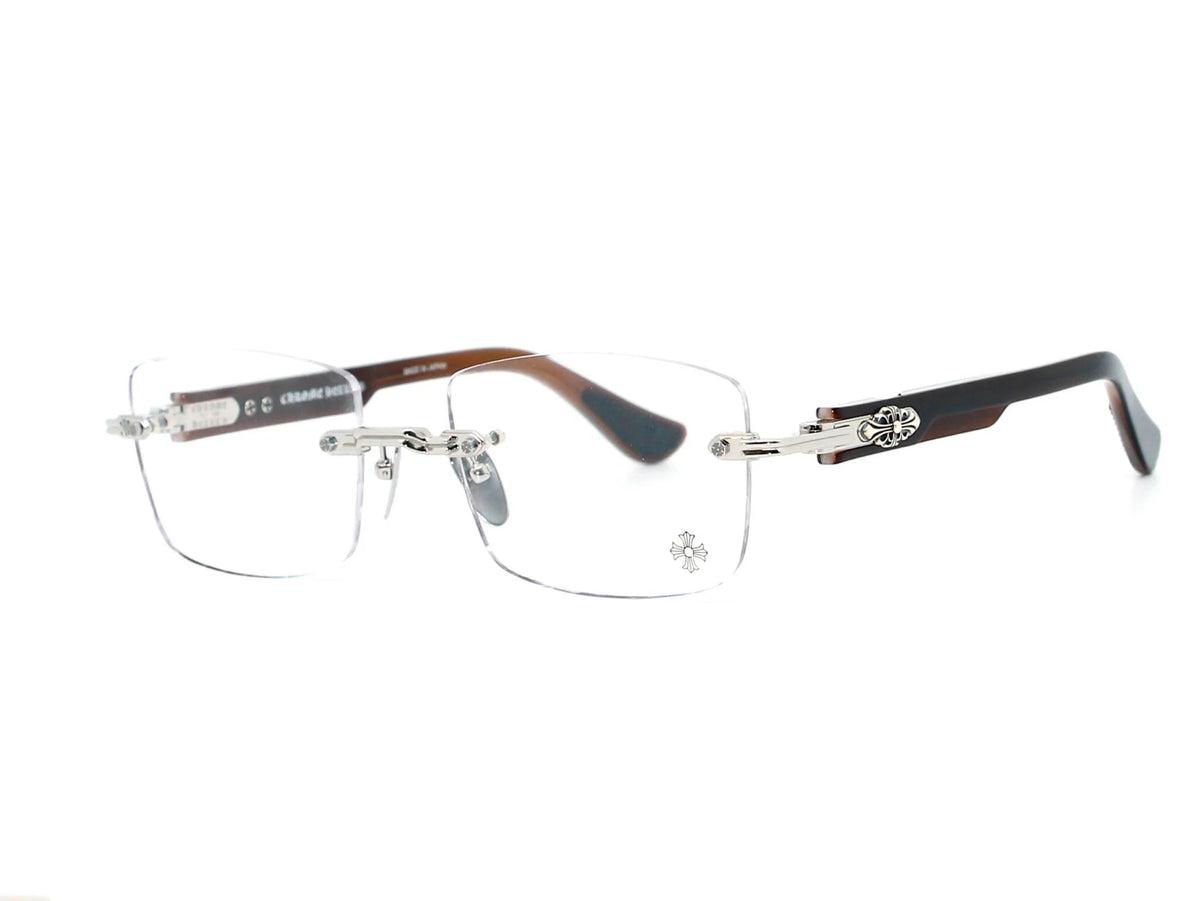 Chrome Hearts Deep II Brown / Silver Glasses