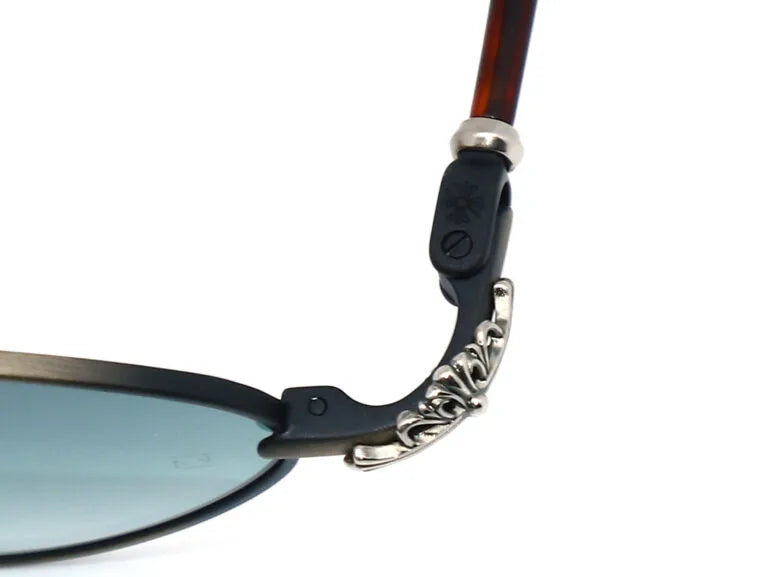 Chrome Hearts Diamond Dog 2154 Unisex Tortoiseshell & Black Diamond Sunglasses