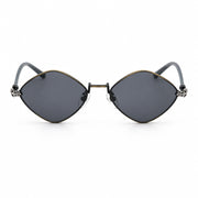 Chrome Hearts Diamond Dog 1412 Unisex Black Dark Grey Oval Diamond Sunglasses