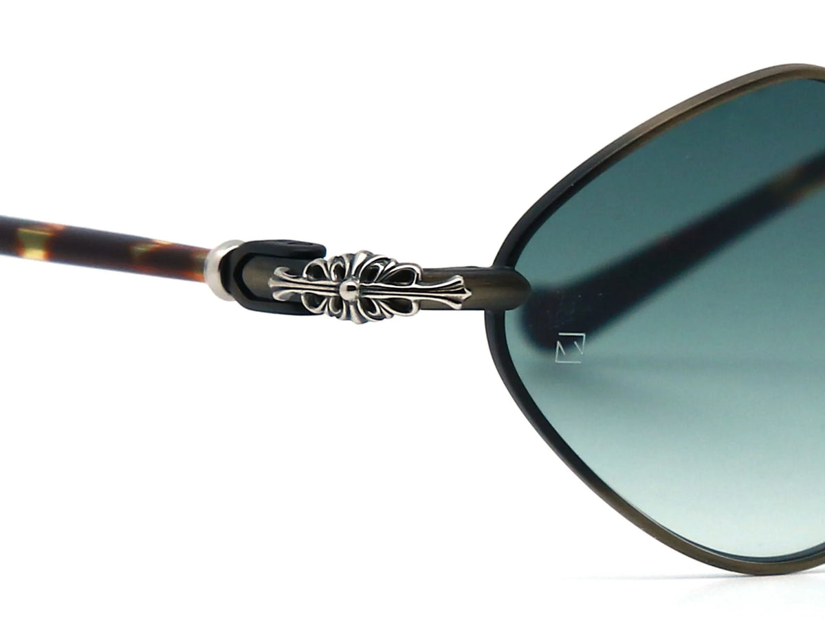 Chrome Hearts Diamond Dog 2154 Unisex Tortoiseshell & Black Diamond Sunglasses