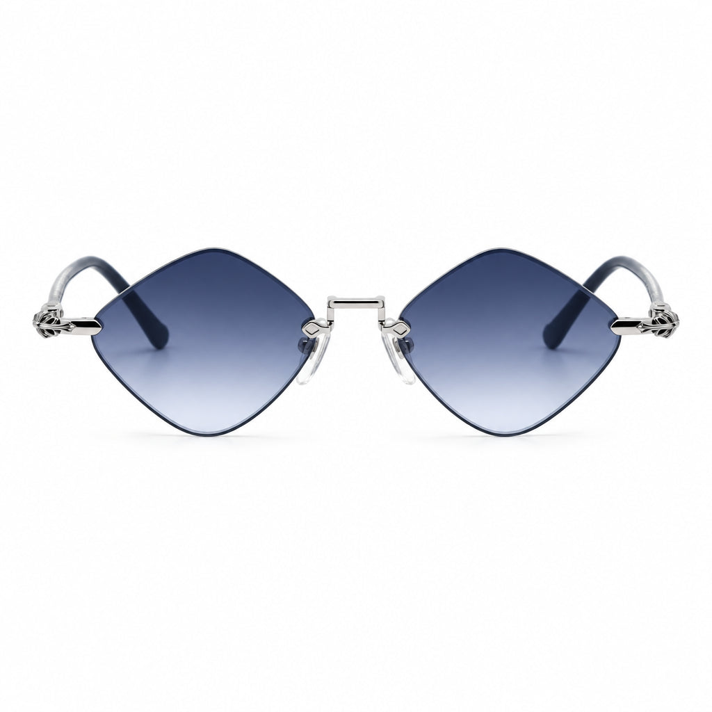 Chrome Hearts Diamond Dog 2159 Unisex Grey Diamond Sunglasses