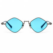 Chrome Hearts Diamond Dog 2621 Unisex Blue & Chrome Diamond Sunglasses