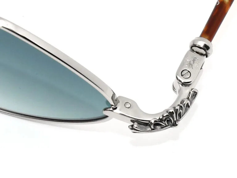 Chrome Hearts Diamond Dog 2153 Unisex Silver & Tortoiseshell Diamond Sunglasses