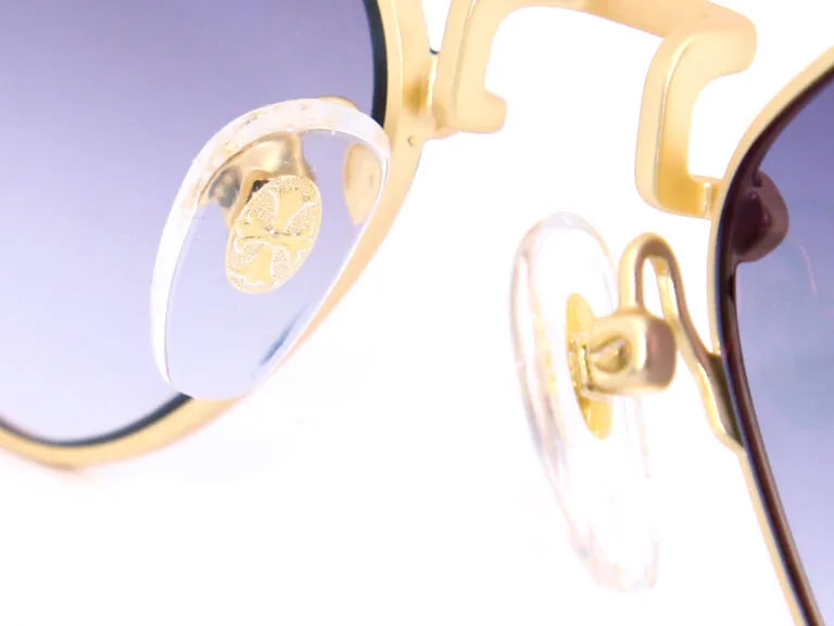 Chrome Hearts Diamond Dog 2155 Unisex Gold & Black Diamond Sunglasses