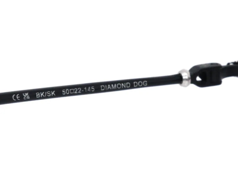 Chrome Hearts Diamond Dog 2158 Unisex Black & Burgundy Diamond Sunglasses