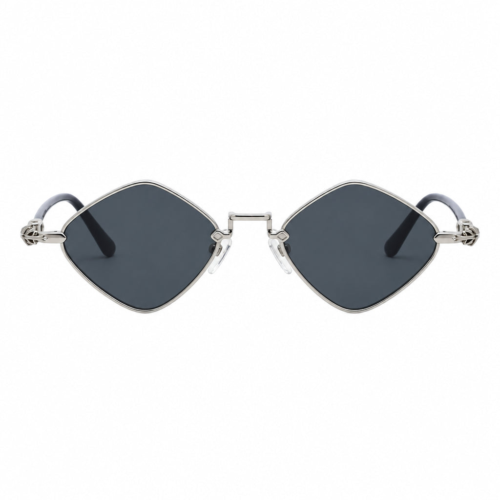 Chrome Hearts Diamond Dog 2160 Unisex Dark Grey Diamond Sunglasses