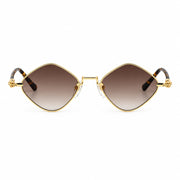 Chrome Hearts Diamond Dog 2157 Unisex Gold & Tortoiseshell Diamond Sunglasses
