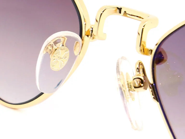 Chrome Hearts Diamond Dog 2157 Unisex Gold & Tortoiseshell Diamond Sunglasses