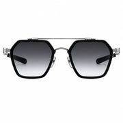 Chrome Hearts Hotation 2632 Unisex Matte Black & Silver Gothic Geometric Sunglasses