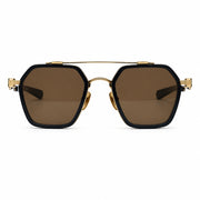 Chrome Hearts Hotation 2633 Unisex Matte Black & Gold Gothic Geometric Sunglasses