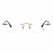 Chrome Hearts Pills III Sterling Titanium Rimless Square Glasses
