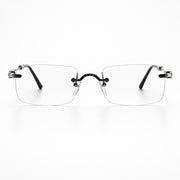 Chrome Hearts Unisex Style Pills III Titanium Rimless Square Glasses