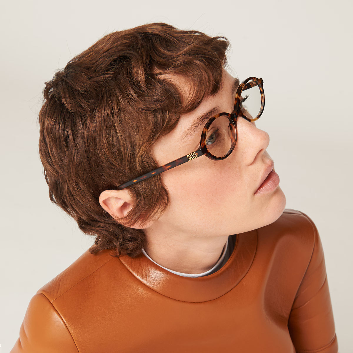Miu Miu Regard Women Oval Blue-Ray Transparent Sunglasses