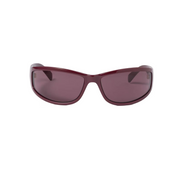  Miu Miu Eyewear Collection Women Marsala Red Wraparound Sunglasses