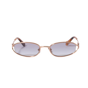 Miu Miu Women Miu Logo Crystal Gradient Sky Lenses Pink Gold Metal Sunglasses