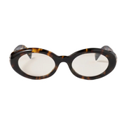 Miu Miu Women Rêverie Honey Tortoiseshell Blue-ray Transparent Sunglasses 