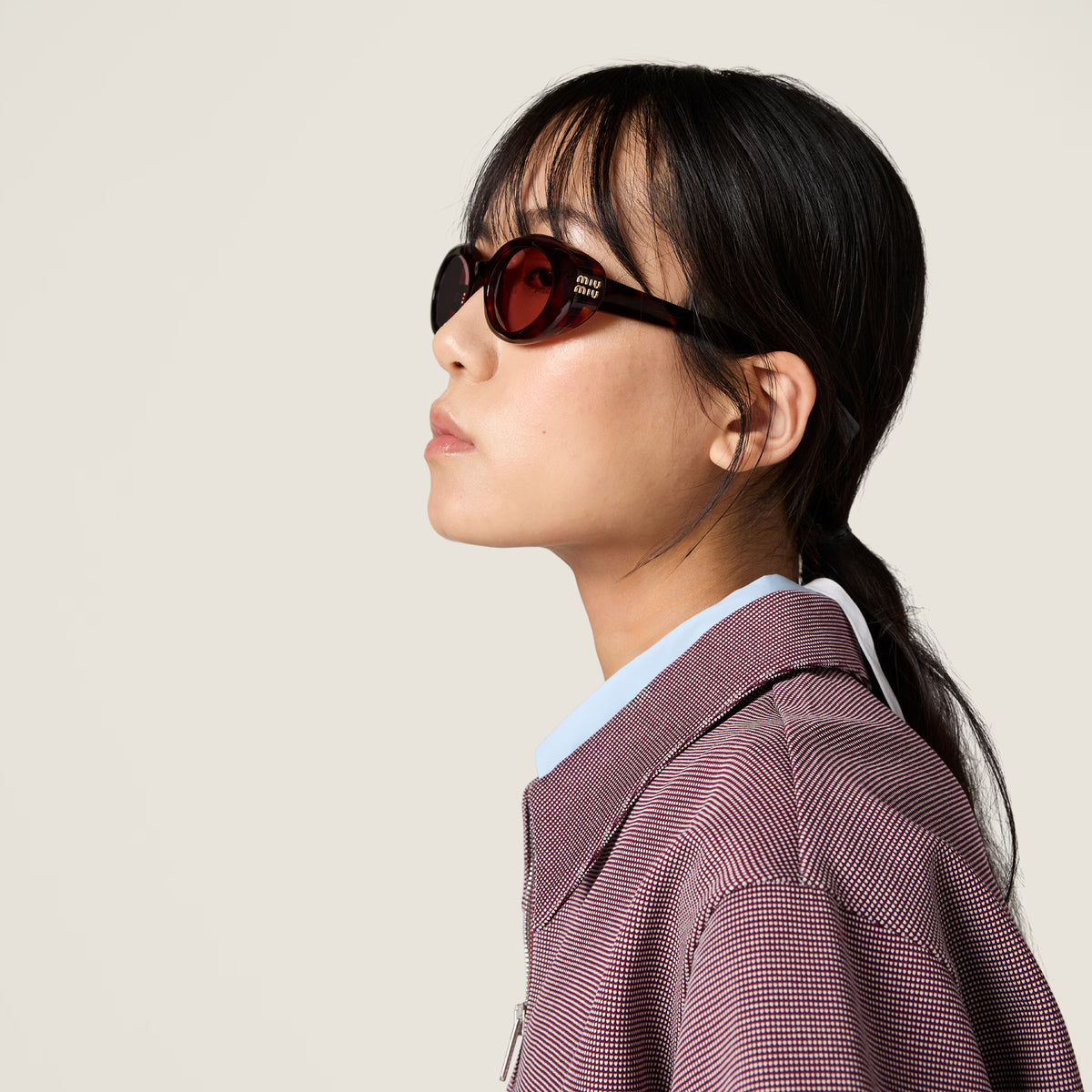 Miu Miu Women Rêverie Primrose Lenses Rust Tortoiseshell Sunglasses