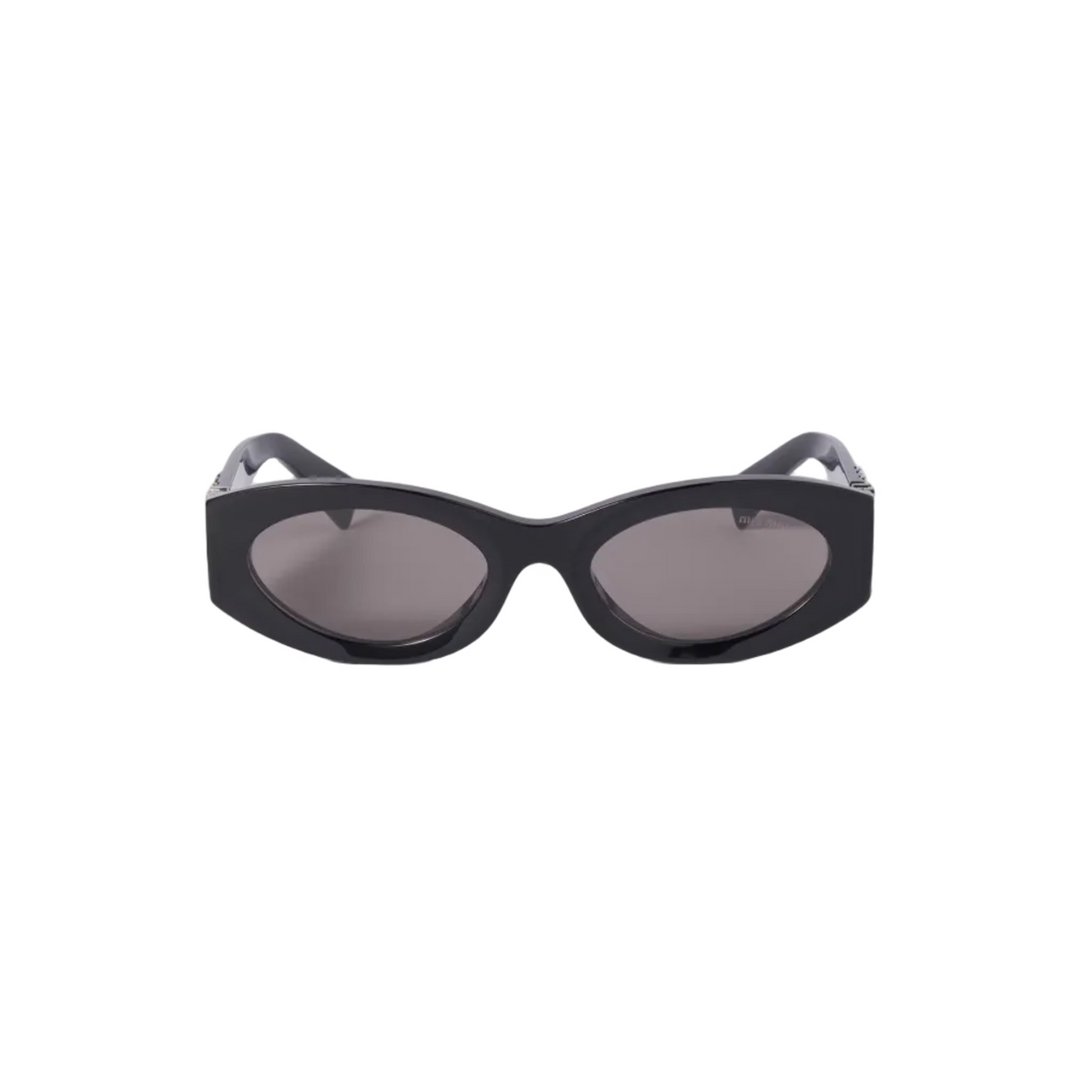 Miu Miu Women MU 11WS Glimpse Oval Black / Grey Sunglasses 