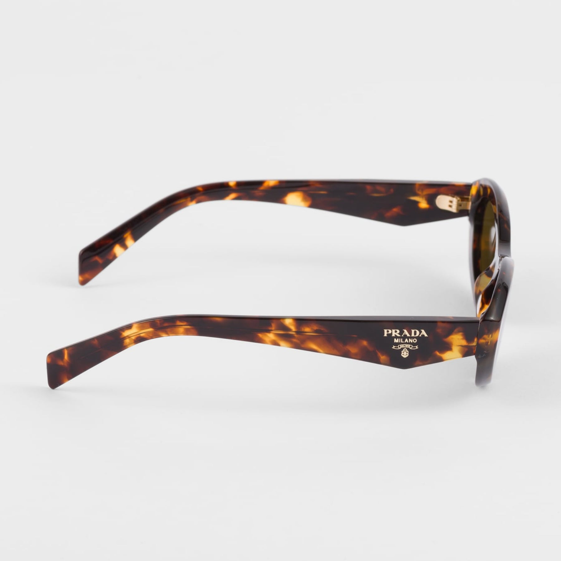 Prada Women Oval Frame Brown Sugar Sunglasses